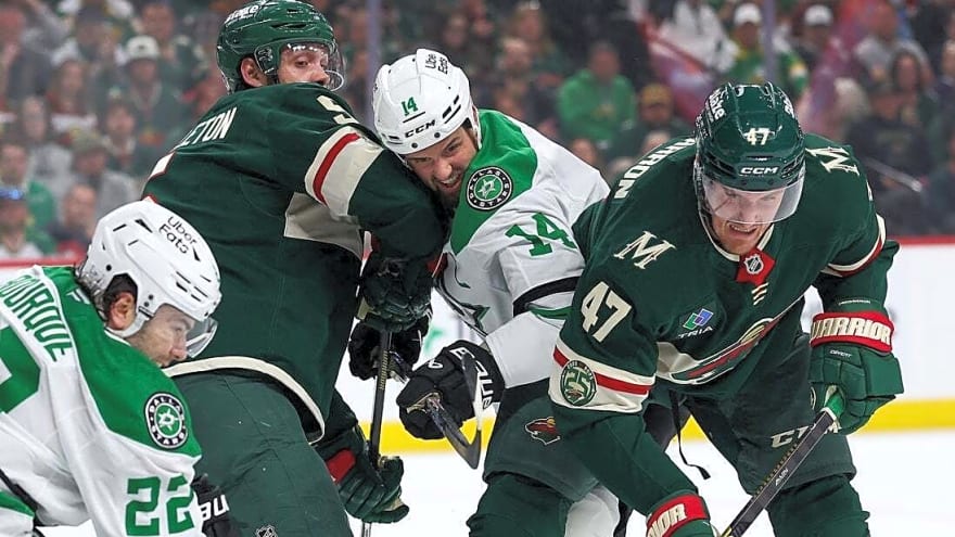 Stars take 2-1 series lead, edge Wild on Wyatt Johnston's double-OT goal