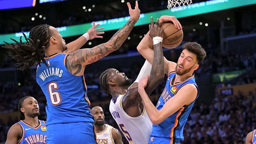 Thunder bury Lakers in second half to take 3-0 series lead