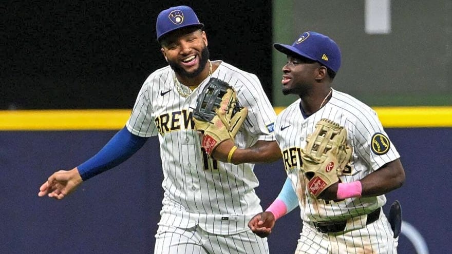 Jackson Chourio, Brewers aim for sweep of Rangers
