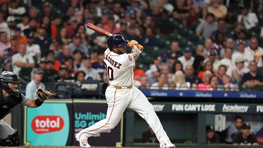 Nelson Velazquez breaks late scoreless tie, leads Astros past White Sox