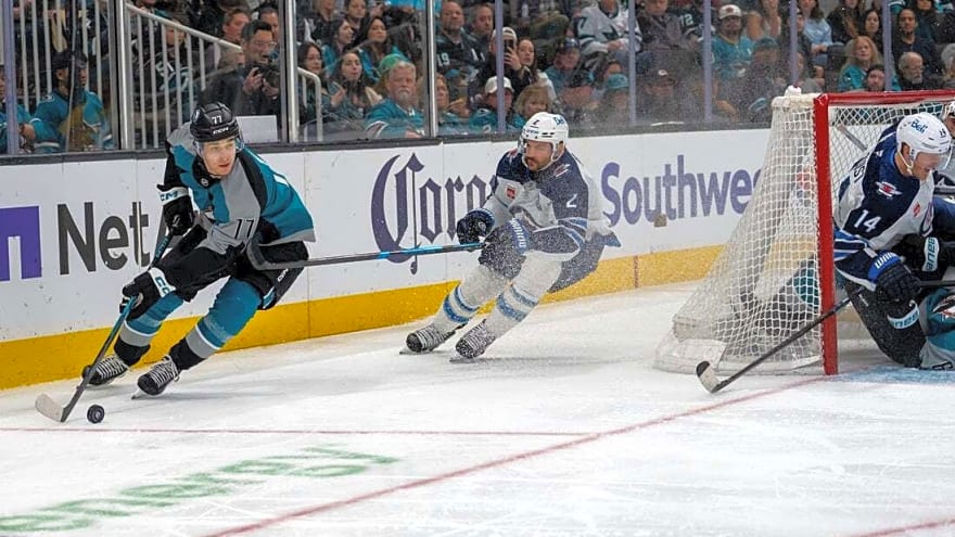 Michael Misa's OT winner lifts Sharks over Jets