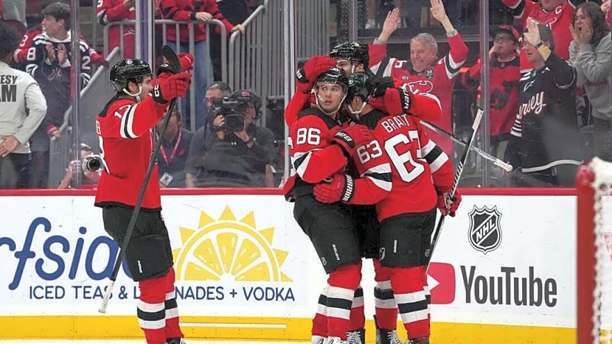 Devils enjoying a healthy Jack Hughes while Isles miss Mathew Barzal