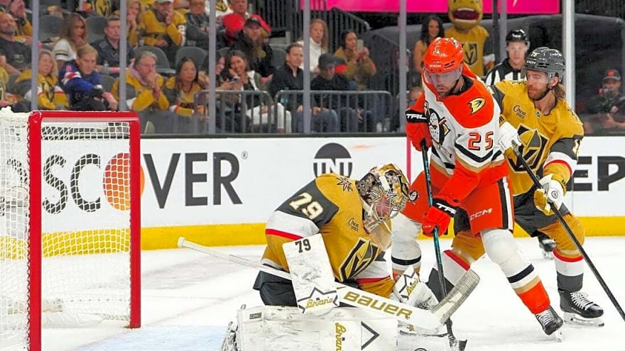 Lukas Dostal, Ducks shut down Knights, head home with series 1-1