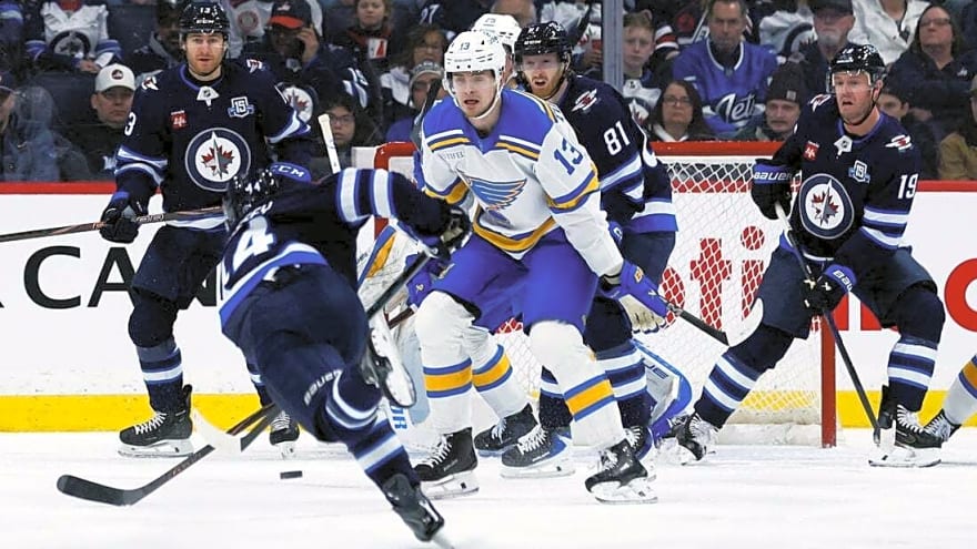 Another big night from Mark Scheifele carries Jets past Blues