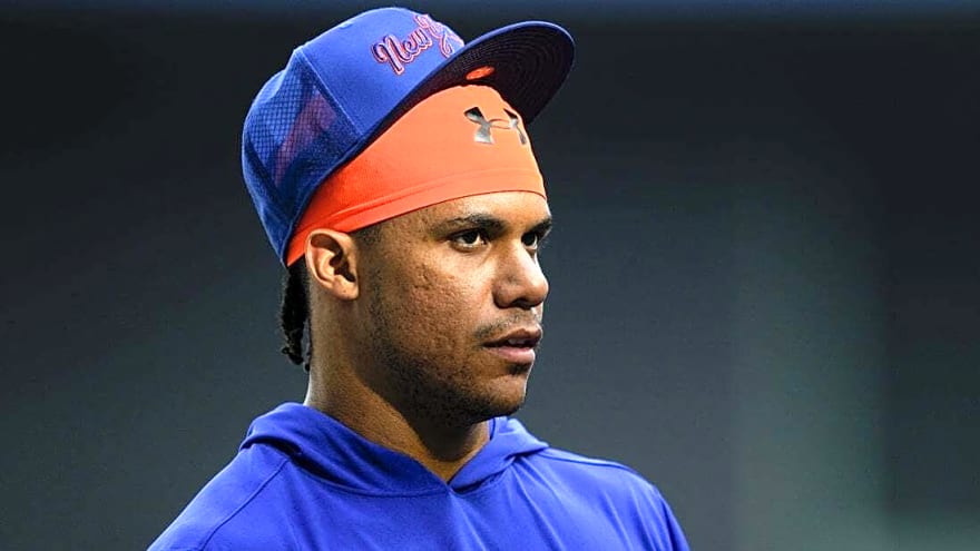 Mets OF Juan Soto departs Dodgers game with left calf soreness