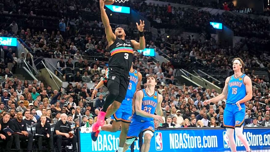 Keldon Johnson, Victor Wembanyama lead Spurs past short-handed Thunder