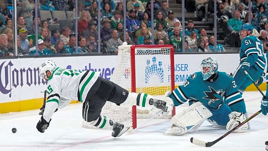 Tyler Toffoli scores winner as Sharks edge Stars in OT