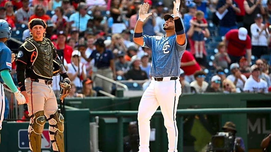 Nationals pummel Orioles by 10 runs to reach .500
