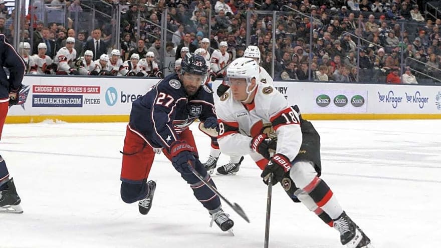 Senators stretch point streak to five games by beating Jackets