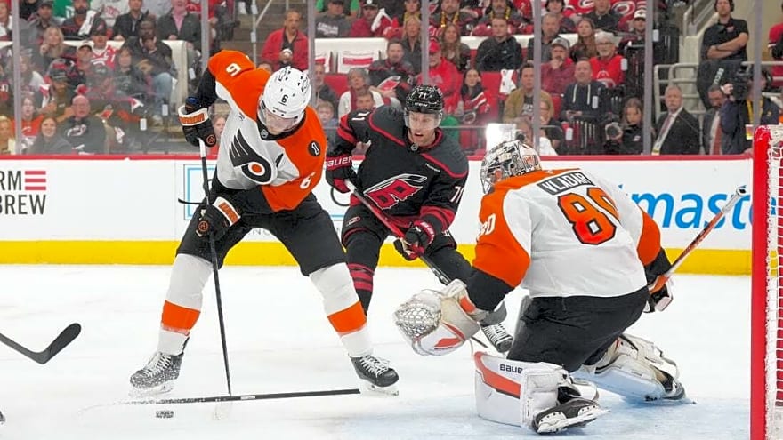 Taylor Hall's overtime strike propels Hurricanes past Flyers