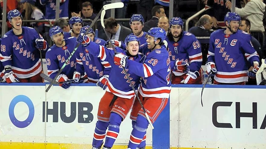 Milestones abound for youngsters as Rangers wallop Blackhawks