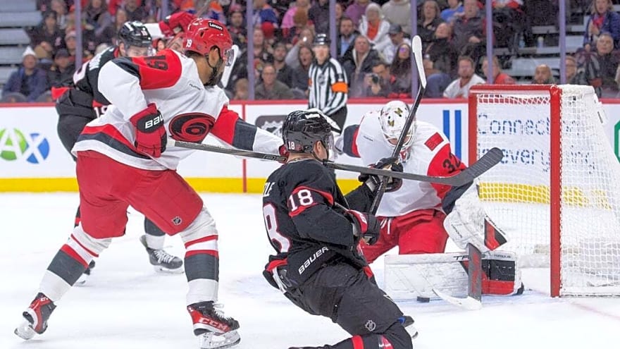 Brandon Bussi (35 saves) backstops Canes over Sens