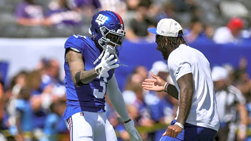 Giants WR Malik Nabers keeps Week 1 status quiet, praises OBJ for leadership