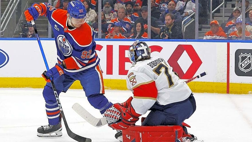 Sergei Bobrovsky, Panthers blank Oilers in Final rematch