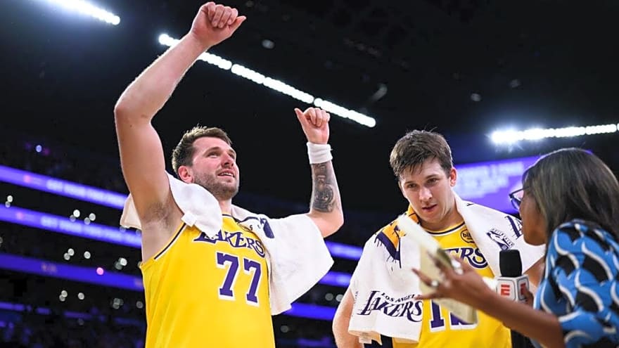 NBA roundup: Lakers top Nuggets on Luka Doncic's last-second OT winner