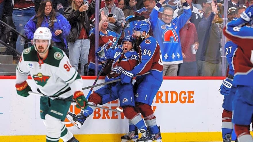 Avalanche erase 3-0 deficit in Game 5, eliminate Wild in OT