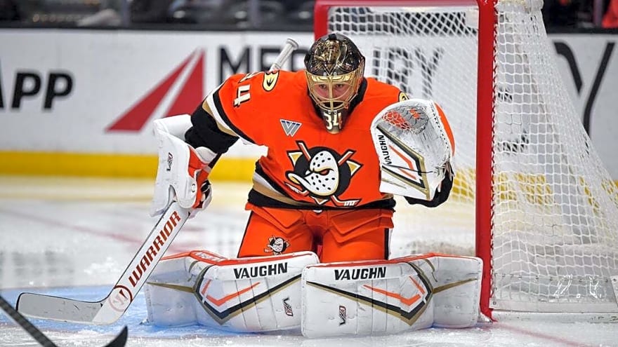 Ducks G Petr Mrazek (hip) out for remainder of season