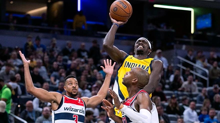 Pascal Siakam posts double-double as Pacers throttle Wizards