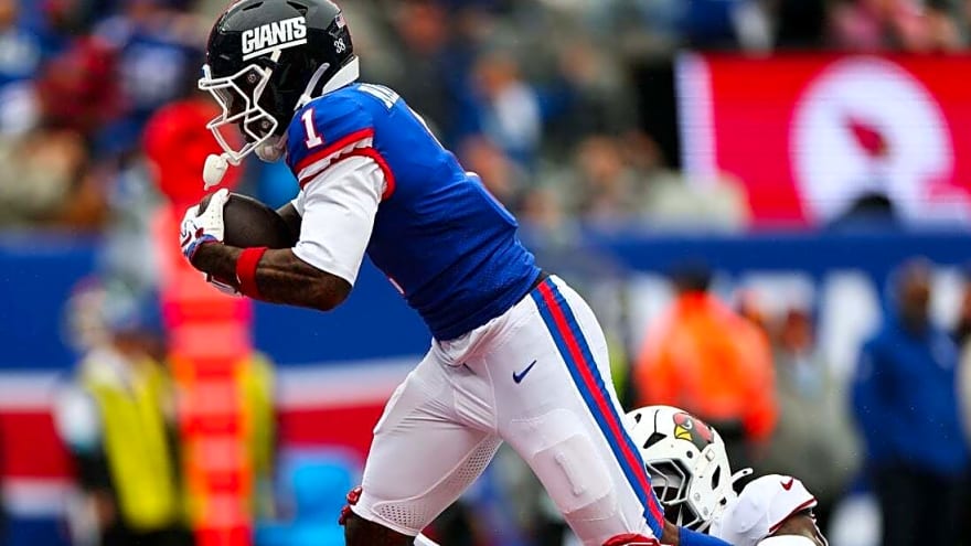 Giants WR Malik Nabers sits out practice with 'sore' right knee