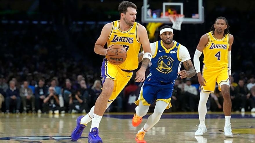 Luka Doncic, Lakers open with dominant win vs. Stephen Curry, Warriors
