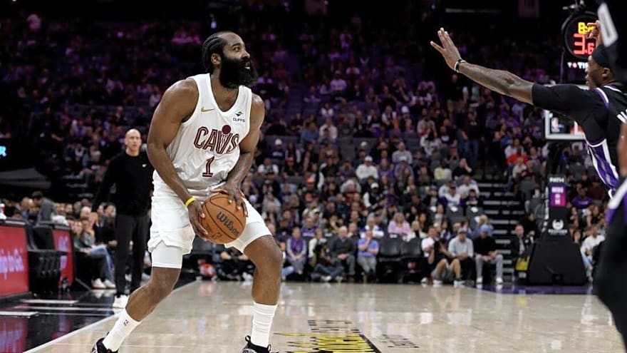 James Harden learning on the fly for Cavaliers, who visit Nuggets next