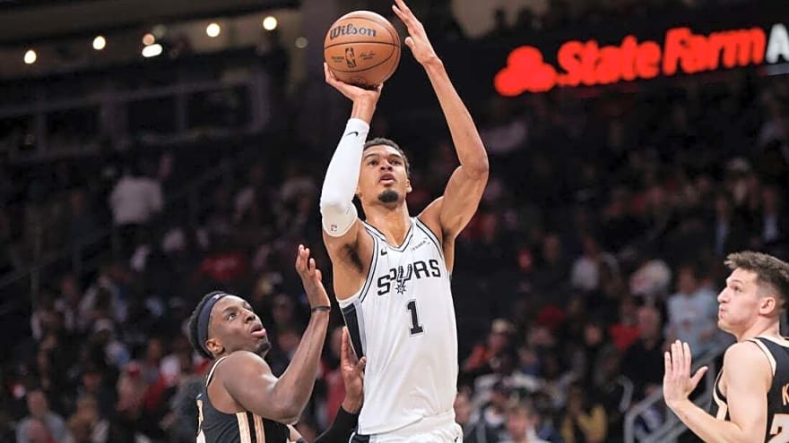 Victor Wembanyama powers Spurs to season sweep of Hawks