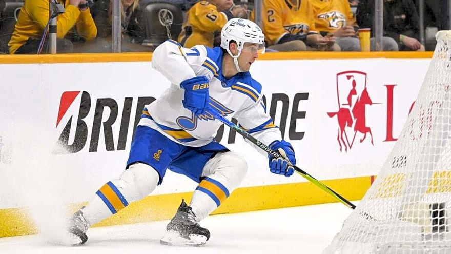 Blues send F Nick Bjugstad to Devils for F Thomas Bordeleau