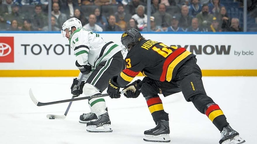 Stars aim for franchise-best winning streak on trip to Canucks