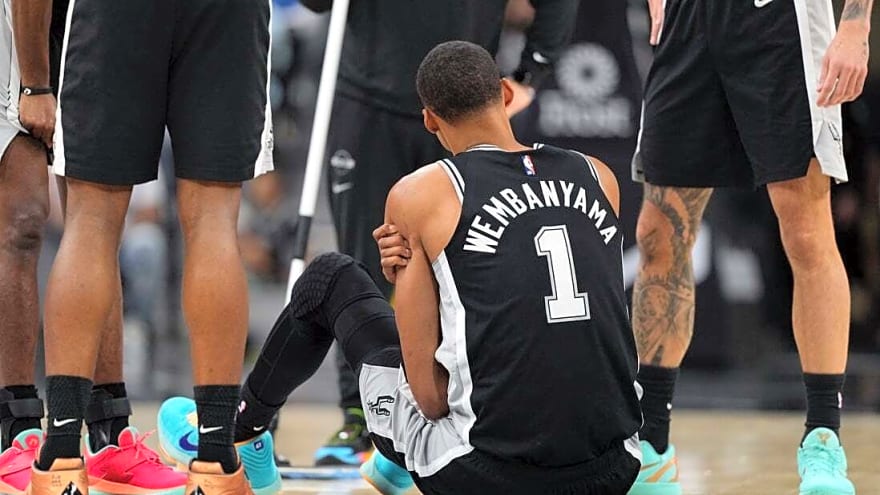 Spurs’ Victor Wembanyama (shoulder) won’t return vs. 76ers