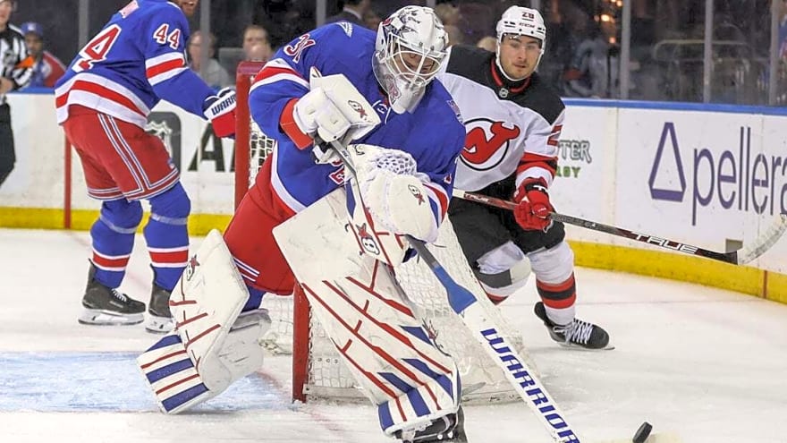 Igor Shesterkin, Rangers avoid season sweep vs. rival Devils