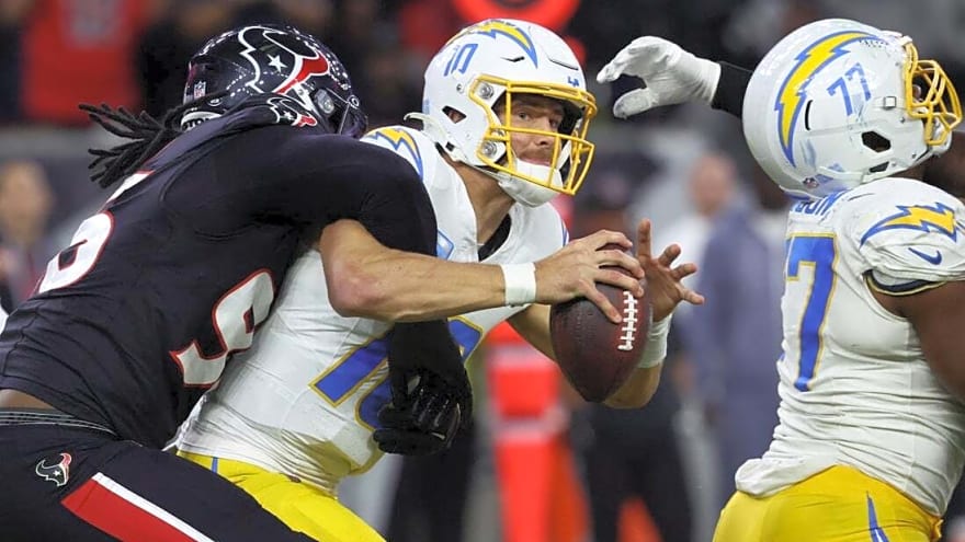 Can Justin Herbert exorcize playoff demons when Chargers host Texans?