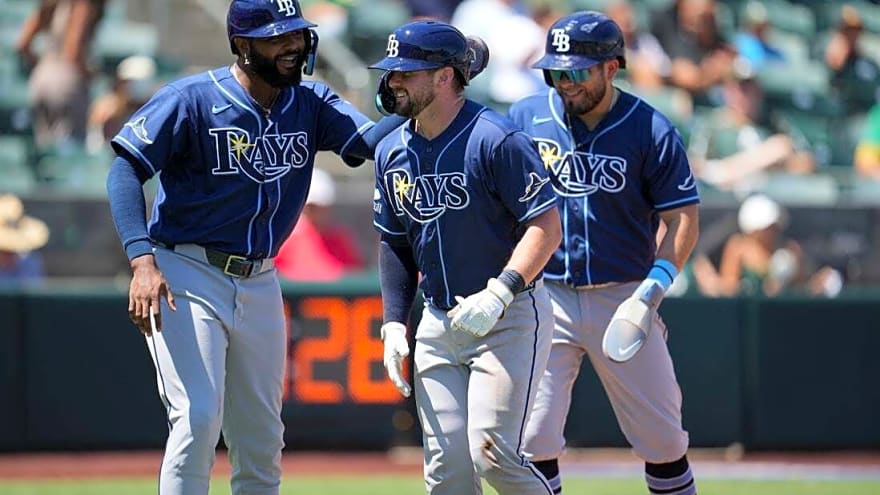 Rays cap perfect road trip with trouncing of As