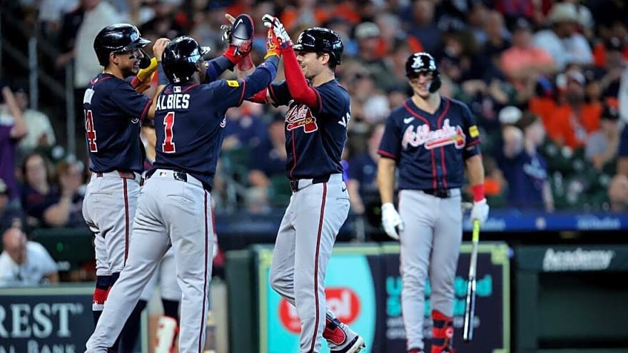 Braves clinch NL East crown with sweep of Astros