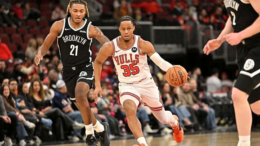 Hot-shooting Coby White helps Bulls defeat Nets