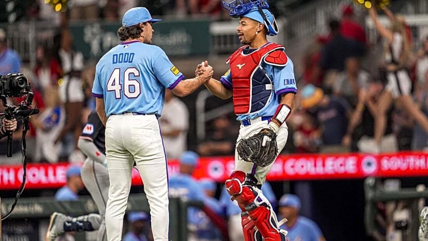 Braves option LHP Dylan Dodd after three-inning save
