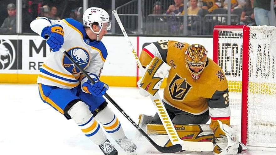 Ukko-Pekka Luukkonen, sizzling Sabres shut out Golden Knights