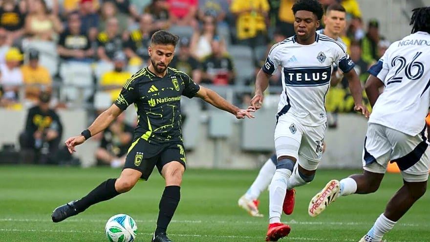 Crew hang on late to hand Whitecaps rare loss