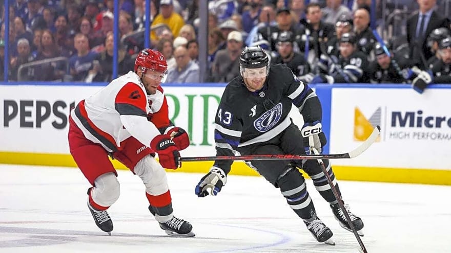 Hurricanes never trail in marquee showdown with Lightning