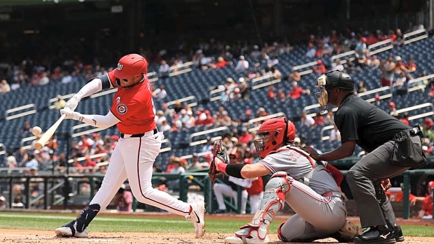 Nationals thump Reds to complete 3-game sweep