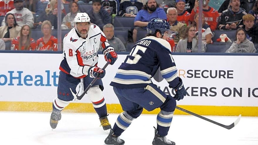 Caps edge Jackets in Alex Ovechkin's potential final game