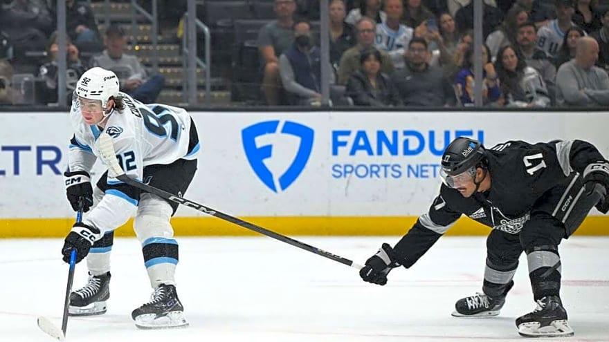 Alexander Kerfoot, Logan Cooley score twice as Mammoth rout Kings