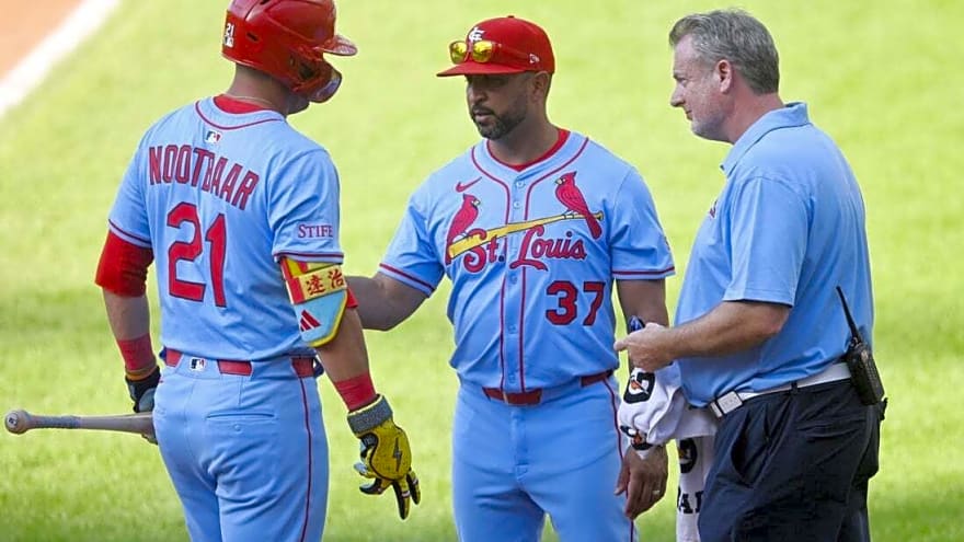 Banged-up Cards, slumping Braves face off