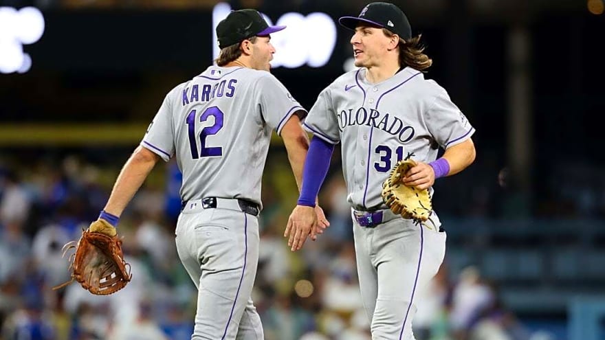 Pesky Rockies go for rare series win at Dodgers