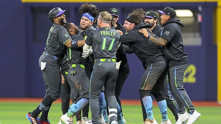 Rays' third rally results in walk-off win over Yankees