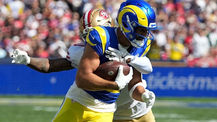 Rams WR Puka Nacua sits out practice again, questionable vs. Giants