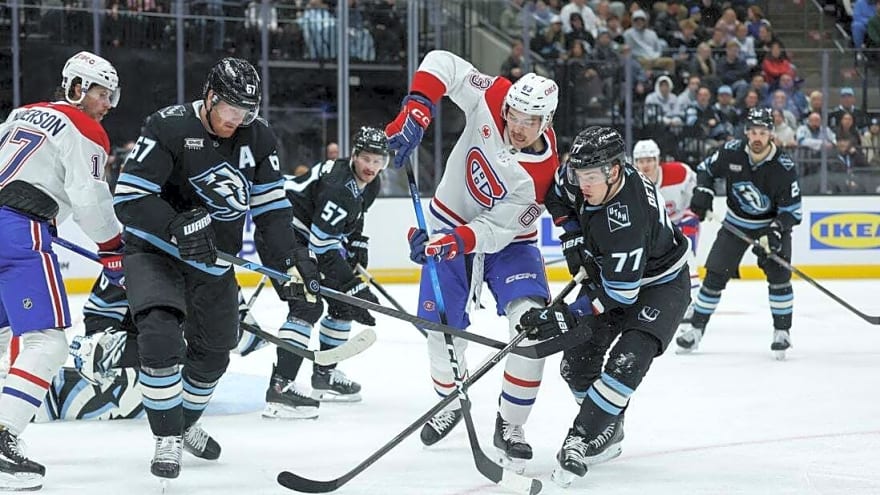 Nick Suzuki nets pair as Canadiens edge Mammoth