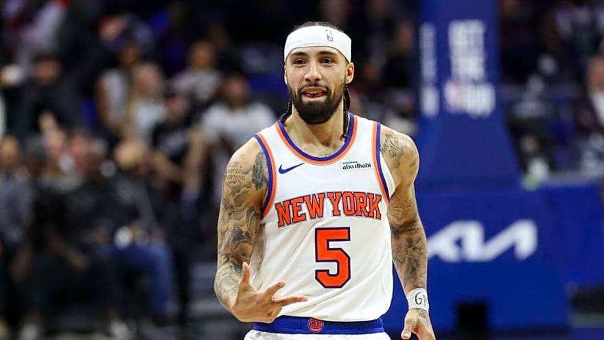 Jose Alvarado hits 8 3-pointers as Knicks crush 76ers