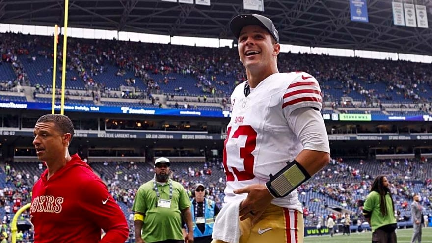 Early return? 49ers QB Brock Purdy limited in practice Wednesday