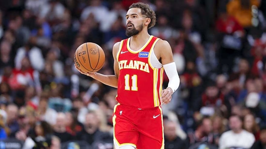 Hawks G Trae Young (knee sprain) leaves game vs. Nets