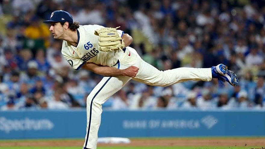 Dodgers adjust pitching staff again, recall RHP Wyatt Mills